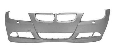 51117170053 BUMPER COVER- PRIMED- W/O SENSOR HOLES- W/ HEADLAMP WASHER HOLES- W/O M-SPORT PKG- E90 / E91 MODELS- CAPA CERT OEM auto part