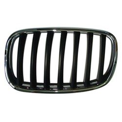 51137157687 GRILLE, LH (DRIVER SIDE)- BLACK/CHROME OEM auto part