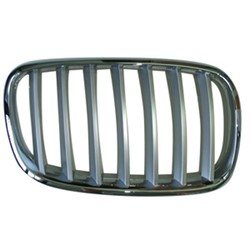 51137185224 GRILLE, RH (PASSENGER SIDE)- SILVER/CHROME OEM auto part