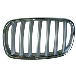 51137185223 GRILLE, LH (DRIVER SIDE)- SILVER/CHROME OEM auto part