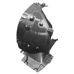 51717424907 FENDER LINER- REAR SECTION, LH (DRIVER SIDE)- THERMOPLASTIC POLYMER- INCLUDES M-CLASS & HYBRID MODELS- CAPA CE OEM auto part
