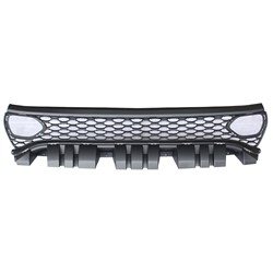 68417502AA GRILLE- W/ HOOD SCOOP- W/AIR DUCTS- TEXTURED BLACK OEM auto part