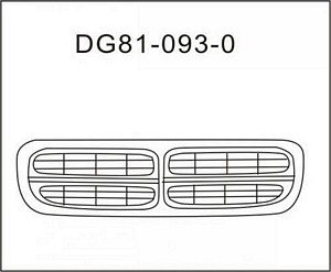 5179422AA GRILLE-BLACK OEM auto part