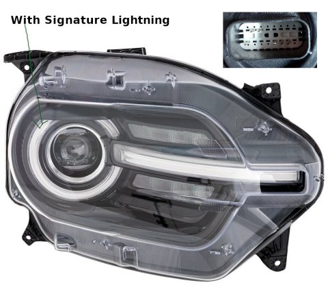 M1PZ13008P/M1PZ13008D/M1PZ13008J LAMP, RH (PASSENGER SIDE)- LED- W SIGNATURE LIGHTING (ring lights up)- OUTER BANKS / BADLANDS / HERITAGE LIMIT OEM auto part