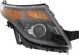 DB5Z13008G LAMP ASSEMBLY, RH (PASSENGER SIDE)- HALOGEN- BLACK BEZEL- BLACK SURROUND- SPORT MODEL- CAPA CERTIFIED Hover Fo OEM auto part
