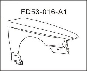 XR3Z16005AA FENDER RH (PASSENGER SIDE) - CAPA CERTIFIED OEM auto part