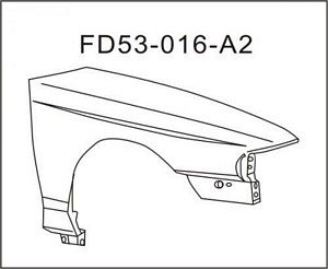 XR3Z16006AA FENDER LH (DRIVER SIDE) - CAPA CERTIFIED OEM auto part
