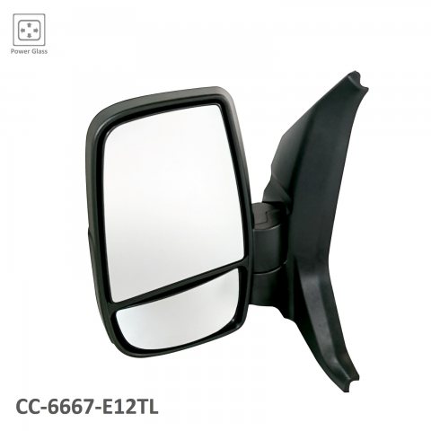 LK4Z17683DA MIRROR, LH (DRIVER SIDE)- TEXTURED BLACK- DUAL GLASS- POWER UPPER/ MANUAL LOWER CONVEX- W/O HEAT- W/O SIGNAL OEM auto part