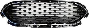 LJ6Z8200BA GRILLE- GLOSS BLACK- W/ CHROME SURROUND- CAPA CERTIFIED OEM auto part