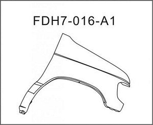 7C2Z16005A FENDER RH (PASSENGER SIDE) - CAPA CERTIFIED OEM auto part