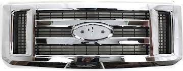 9C2Z8200AA GRILLE- MATTE BLACK MESH- W/ CHROME OUTER MOULDINGS OEM auto part