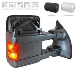 9C3Z17682MA MIRROR, RH (PASSENGER SIDE)- CHROME & PTM CAPS- POWER- HEATED- SIGNAL- W/ MEMORY- W/O TEMPERATURE SENSOR- W/ S OEM auto part
