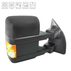 9C3Z17682FA MIRROR, RH (PASSENGER SIDE)- POWER HEATED- TOWING- W/ POWER FOLD-W/ POWER TELESCOPE- W/ SIGNAL- W/ MEMORY- TEX OEM auto part