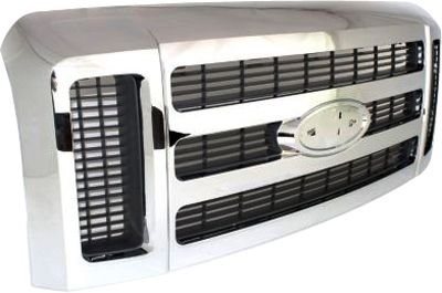 7C3Z8200BA GRILLE- DARK GREY- W/ CHROME FRAME -XLT OEM auto part