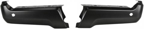 HC3Z17906LPTM BUMPER END CAPS- STEEL- PRIMED BLACK- W/ SENSOR HOLES OEM auto part