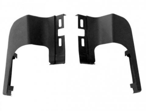 HC3Z17B807BD BUMPER STEP PAD- BUMPER ENDS- SET OF 2- PLASTIC- TEXTURED BLACK OEM auto part