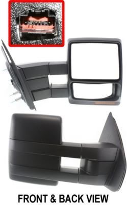 7L3Z17682AE MIRROR, RH (PASSENGER SIDE)- TEXTURED BLACK- POWER- HEATED- SIGNAL- W/ PUDDLE LAMP- W/O MEMORY- TOWING TYPE- P OEM auto part
