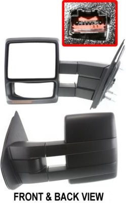 7L3Z17683AE MIRROR, LH (DRIVER SIDE)- TEXTURED BLACK- POWER- HEATED- SIGNAL- W/ PUDDLE LAMP- W/O MEMORY- TOWING TYPE- PULL OEM auto part