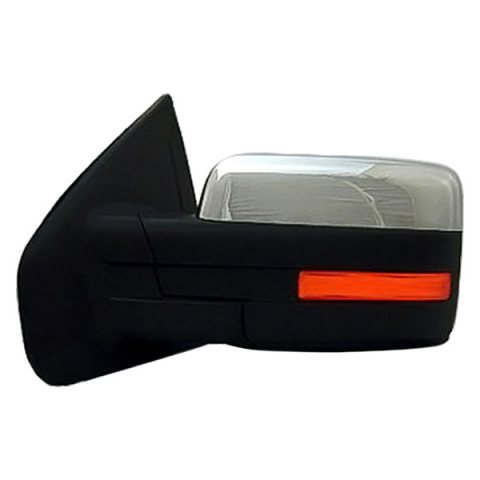 9L3Z17683GA MIRROR, LH (DRIVER SIDE)- CHROME CAP- POWER- HEATED- SIGNAL- W/O PUDDLE LAMP- W/O DIMMING- W/ MEMORY- STANDARD OEM auto part