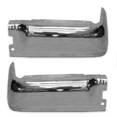 9L3Z17906A BUMPER FACE BAR SET- 2 PIECES (LEFT & RIGHT)- STEEL- CHROME- W/O SENSOR HOLES- STYLESIDE Hover For All Part Fi OEM auto part