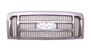 9L3Z8200FB GRILLE- MATTE GOLD MESH- W/ ALL CHROME MOULDINGS- KING RANCH MODEL OEM auto part