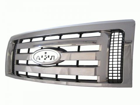 9L3Z8200D GRILLE- MATTE BLACK INNER- ALL CHROME EXTERIOR- XLT MODEL- W/O CHROME PKG- W/O CUSTOM PKG Hover For All Part F OEM auto part