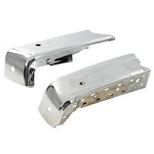 ML3Z17906HA BUMPER FACE BAR SET- SOLD AS PAIR- STEEL- CHROME- W/ 2 SENSOR HOLES IN EACH- W/ PARK ASSIST Hover For All Part OEM auto part