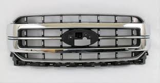 ML3Z8200EA GRILLE- MATTE GREY- W/ CENTER CHROME MOULDINGS- W/ BLACK ACCENTS- LARIAT MODEL- STANDARD EQUIPMENT Hover For A OEM auto part