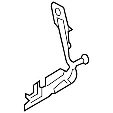 PC3Z16797A HOOD HINGE, LH (DRIVER SIDE)- STEEL OEM auto part