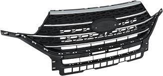 NB5Z8200BA GRILLE- MATTE BLACK W/ UPPER CHROME MOULDING & 3 CHROME BILLETS- W/O SURROUND VIEW- XLT MODEL- W/O SPORT APPEA OEM auto part