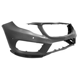 15688036409999 BUMPER COVER- PRIMED- W/O HEADLAMP WASHERS- W/ PARK ASSIST SENSOR HOLES- W/ AMG PKG OEM auto part