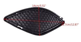 1178850422 BUMPER GRILLE- OUTER, RH (PASSENGER SIDE)- MATTE BLACK- W/O FOG LAMP- W/O AMG PKG- MODEL W/O DAYTIME RUNNING L OEM auto part
