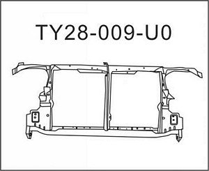 5320802060 RADIATOR SUPPORT- W/ CENTRE LATCH SUPPORT OEM auto part