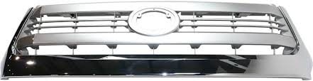 531000C330 GRILLE- MATTE SILVER BILLETS- W/ CHROME MOULDING- CAPA CERTIFIED OEM auto part