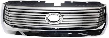 531000C310 GRILLE - 8 MATTE SILVER BILLETS- W/ CHROME MOULDING- CAPA CERTIFIED OEM auto part