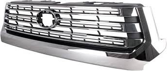 531010C060 GRILLE- MATTE BLACK- W/ CHROME BILLETS- W/ CHROME MOULDING- CAPA CERTIFIED OEM auto part