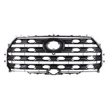 531010C160 GRILLE- GLOSS GREY CHAINLINK- W/ SATIN CHROME INLAY- W/O SURROUND VIEW OEM auto part