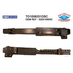 5202108040 BUMPER REBAR- UHS STEEL- TO AUG/2015- DIAMOND STANDARD- CAPA CERTIFIED OEM auto part