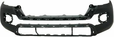 5211904220 BUMPER COVER- SMOOTH TEXTURED BLACK/ PTM- W/O WHEEL MOULDING SLOTS- W/ FOG LAMP HOLES OEM auto part