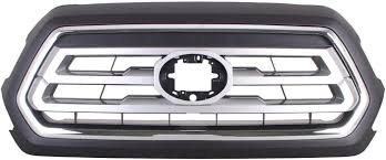 5310104090C0 GRILLE- MATTE SILVER- W/ CHROME FRAME- SATIN BLACK/ PTM SURROUND- LIMITED MODEL OEM auto part