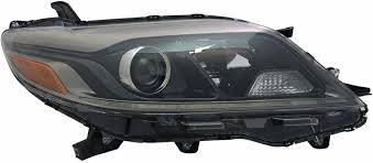 8111008081 LAMP, RH (PASSENGER SIDE)- HALOGEN- BLACK BEZEL- W/ LED DAYTIME LAMP- SE MODEL OEM auto part
