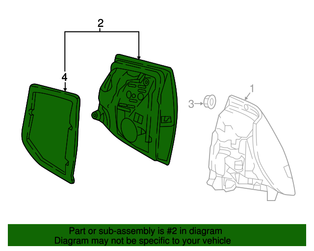2059063905 LAMP ASSEMBLY, LH (DRIVER SIDE)- Plan Image