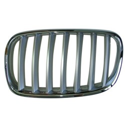 51137185223 GRILLE, LH (DRIVER SIDE)- SILVER/CHROME- Plan Image
