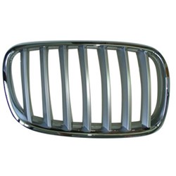 51137185224 GRILLE, RH (PASSENGER SIDE)- SILVER/CHROME- Plan Image