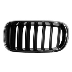 51137294485 GRILLE, LH (DRIVER SIDE)- CHROME/BLACK- Plan Image