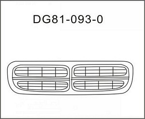 5179422AA GRILLE-BLACK Hover For All Part Plan Image