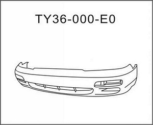 52119AA900 BUMPER COVER- PRIMED OEM auto part