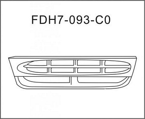 F8UZ8200BAA GRILLE-SILVER / GREY Hover For Plan Image