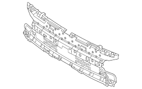 M1PZ8A200CA GRILLE REINFORCEMENT- PLASTIC- BANDLANDS / Plan Image