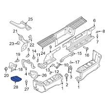 PC3Z17B807AE BUMPER OUTER UPPER STEP PAD, Plan Image